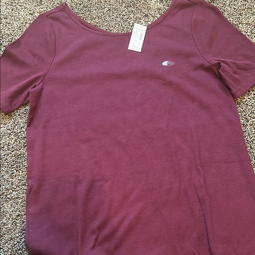 Maurices Red Fitted Short Sleeve Tee